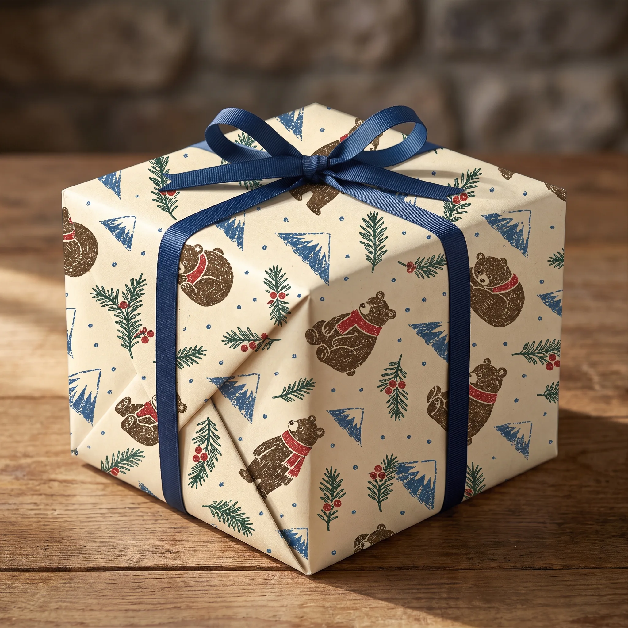 Bear Snowcap Sprigs lifestyle mockup