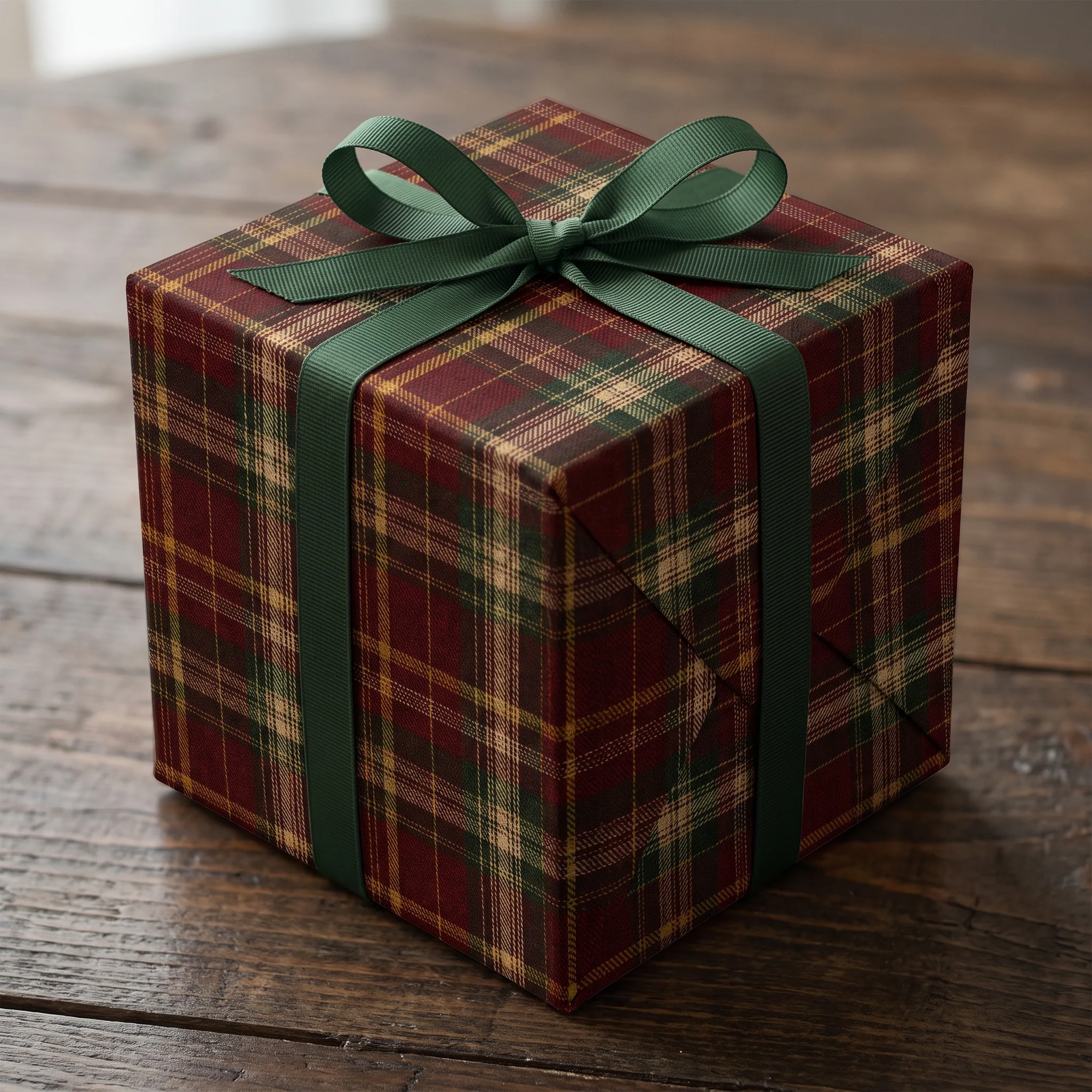 Vintage Oxblood Tartan lifestyle mockup