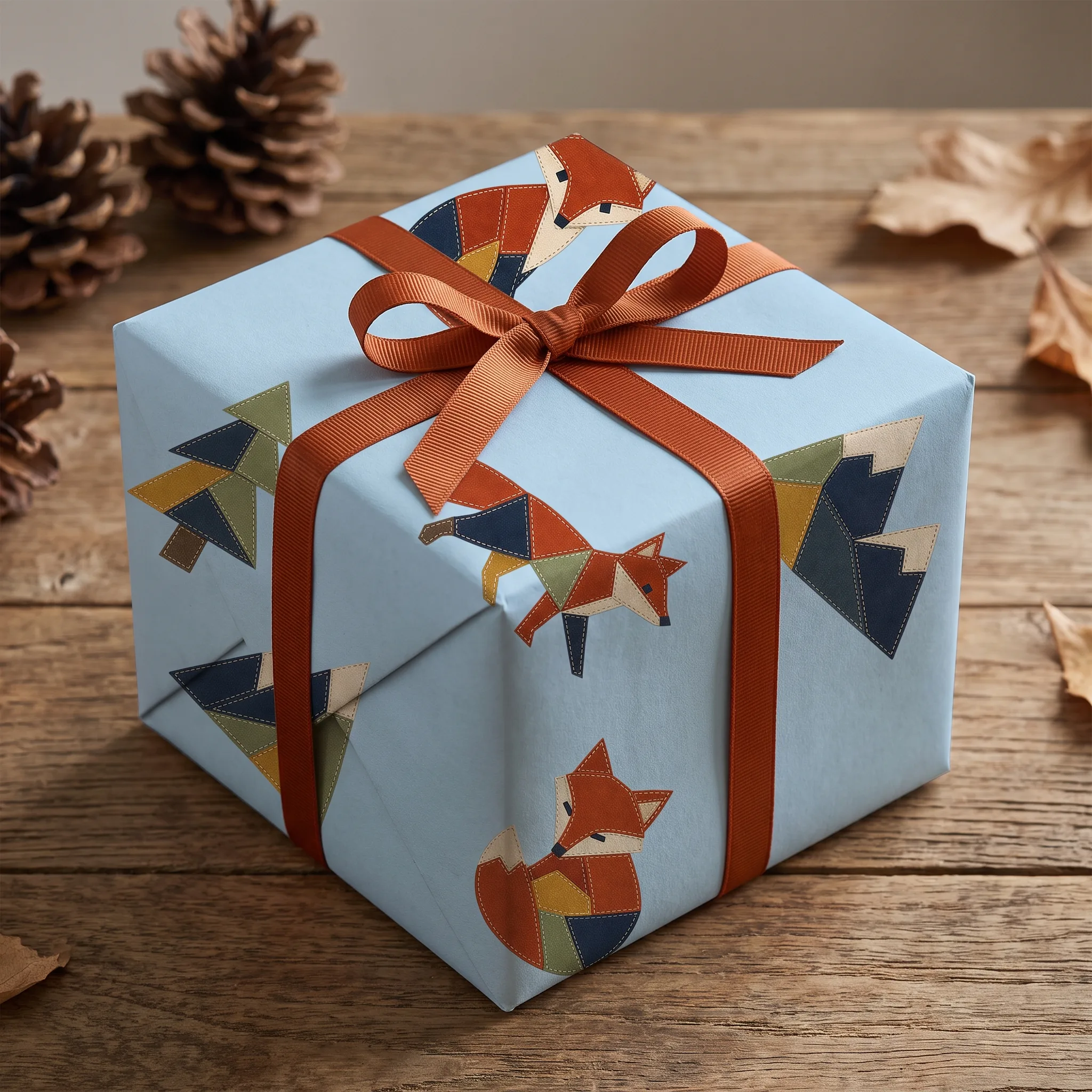 Alpine Fox Quilt Blocks lifestyle mockup