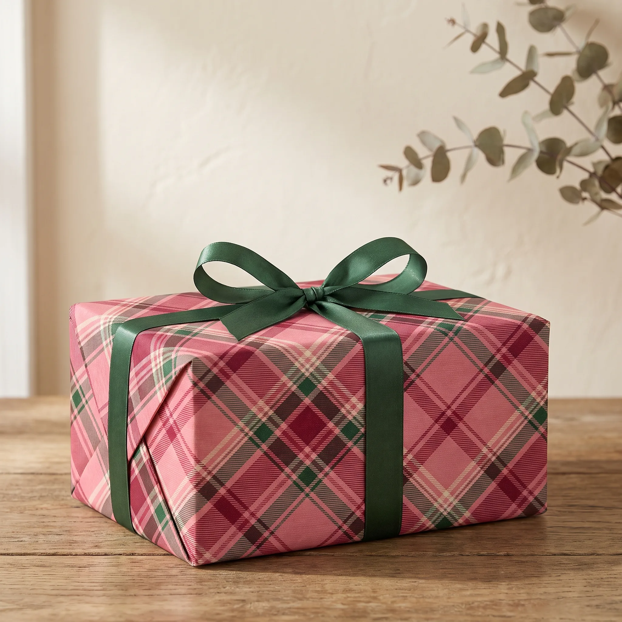 Twilight Blush Tartan lifestyle mockup