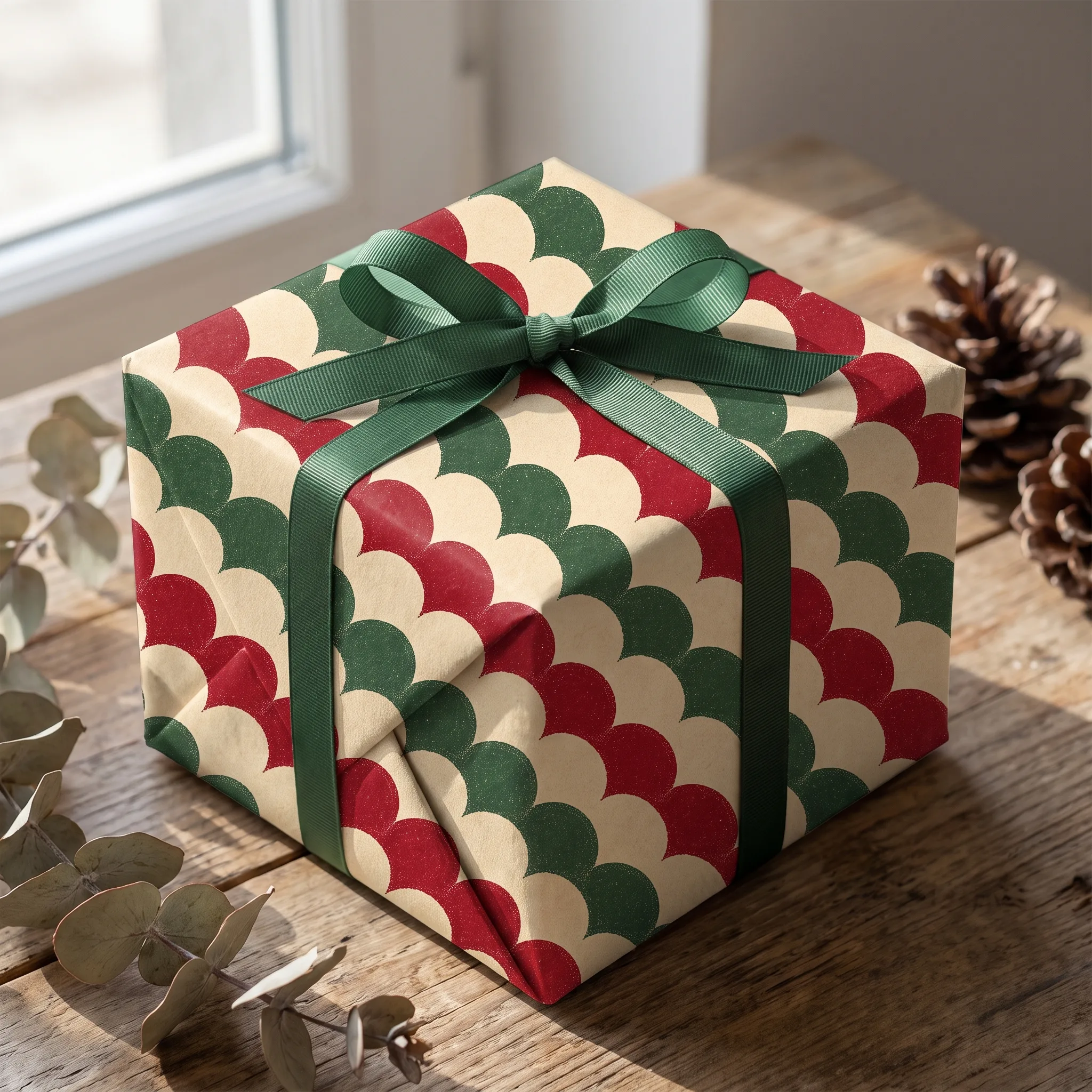 Cranberry Scallop Band lifestyle mockup