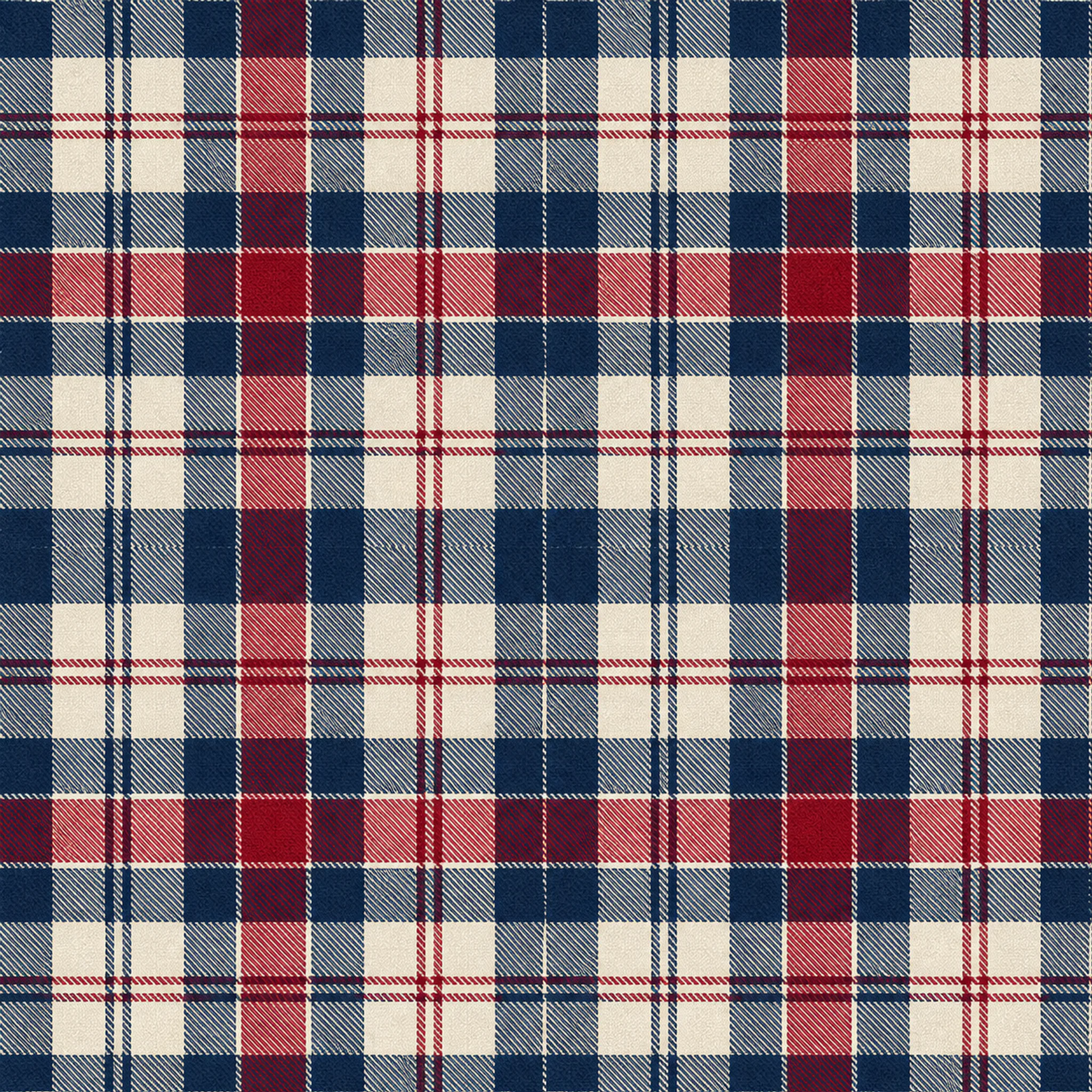 Blue Ribbon Check wrapping paper flat design