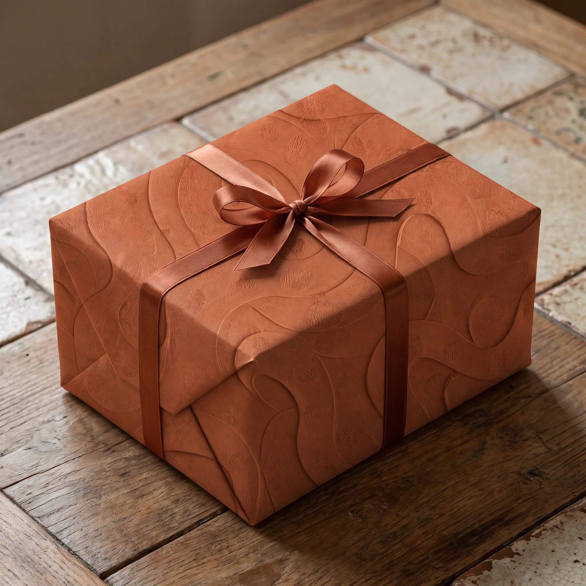 Terracotta Clay Ribbons lifestyle mockup