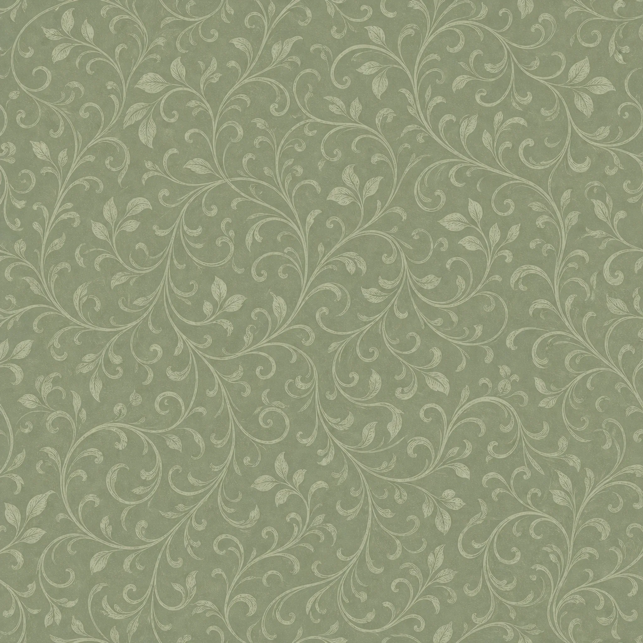 Sage Vine Filigree wrapping paper flat design