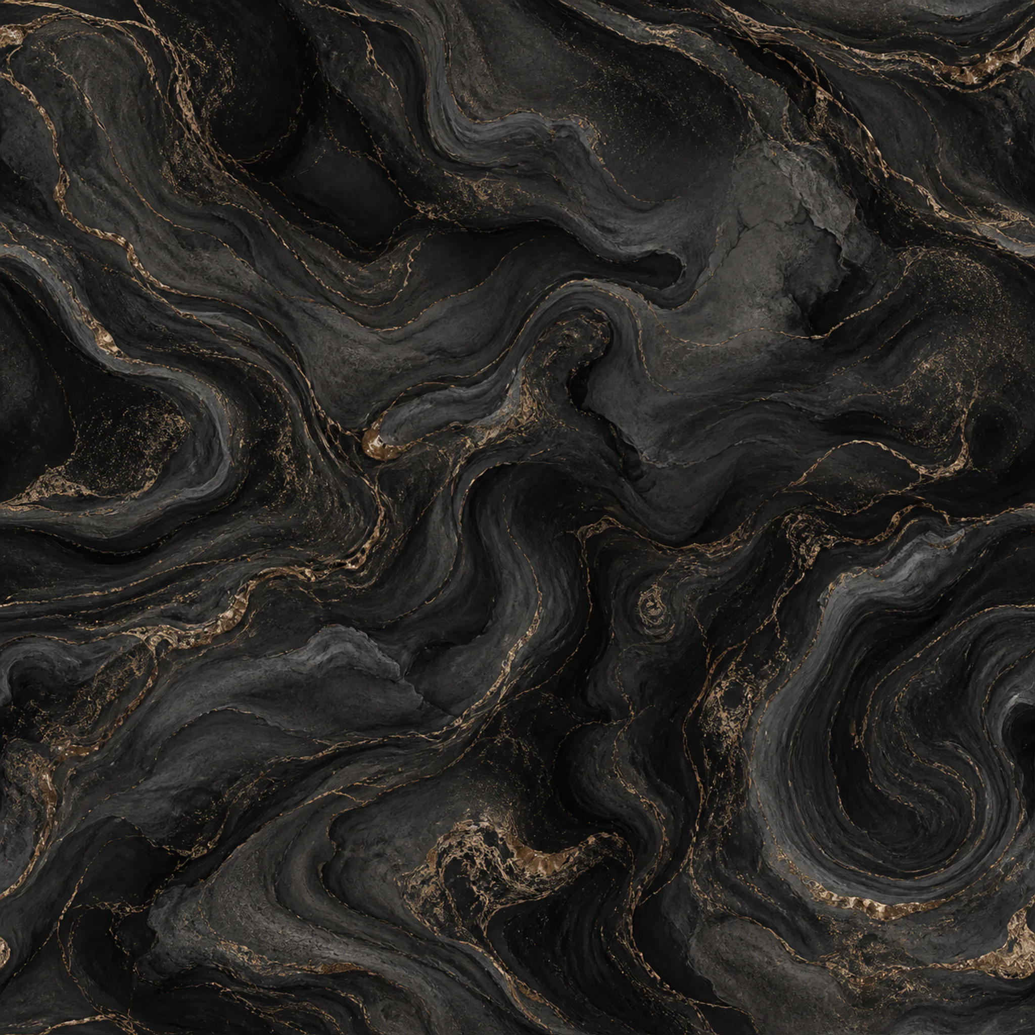 Smoked Charcoal Marbling wrapping paper flat design