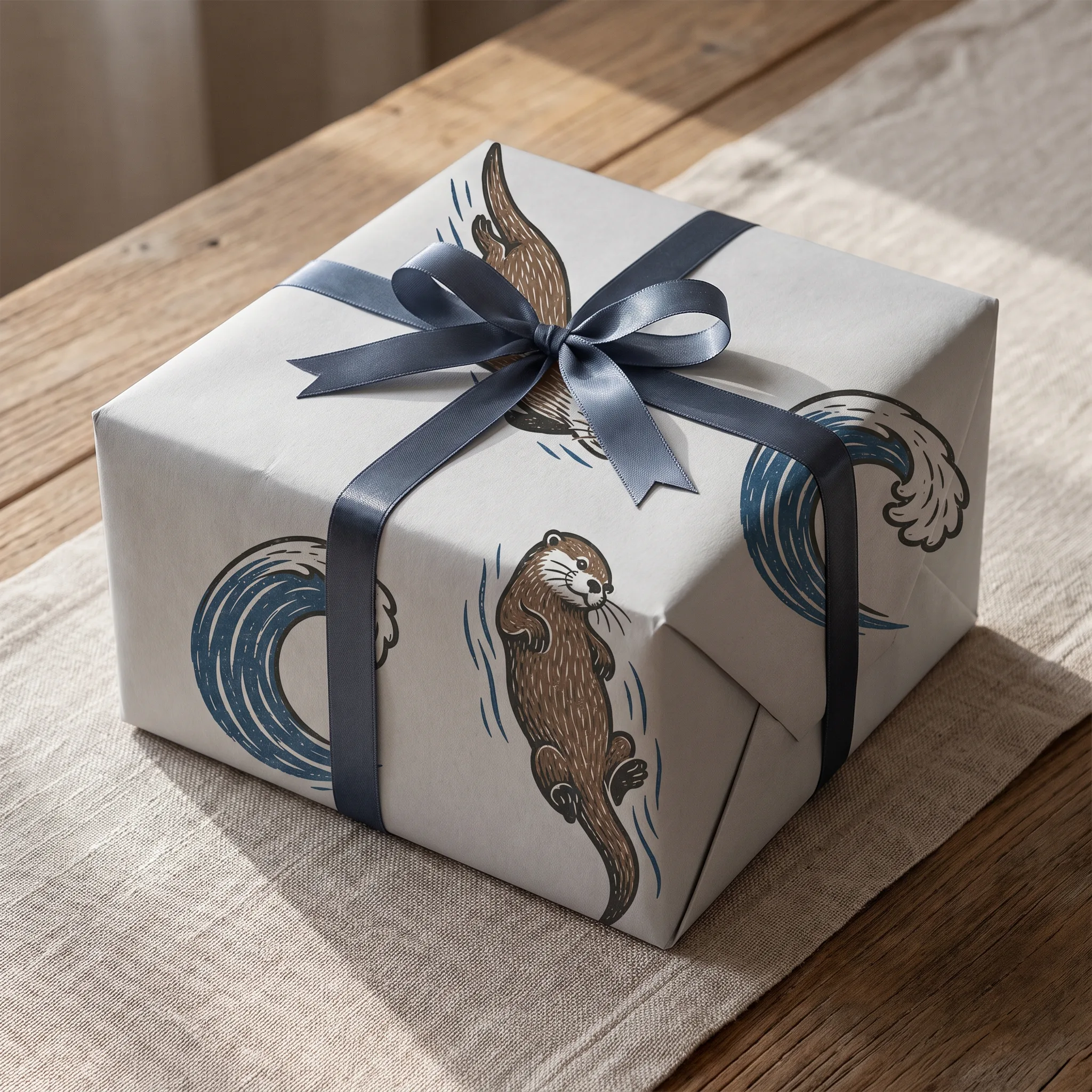 River Otters and Waves lifestyle mockup