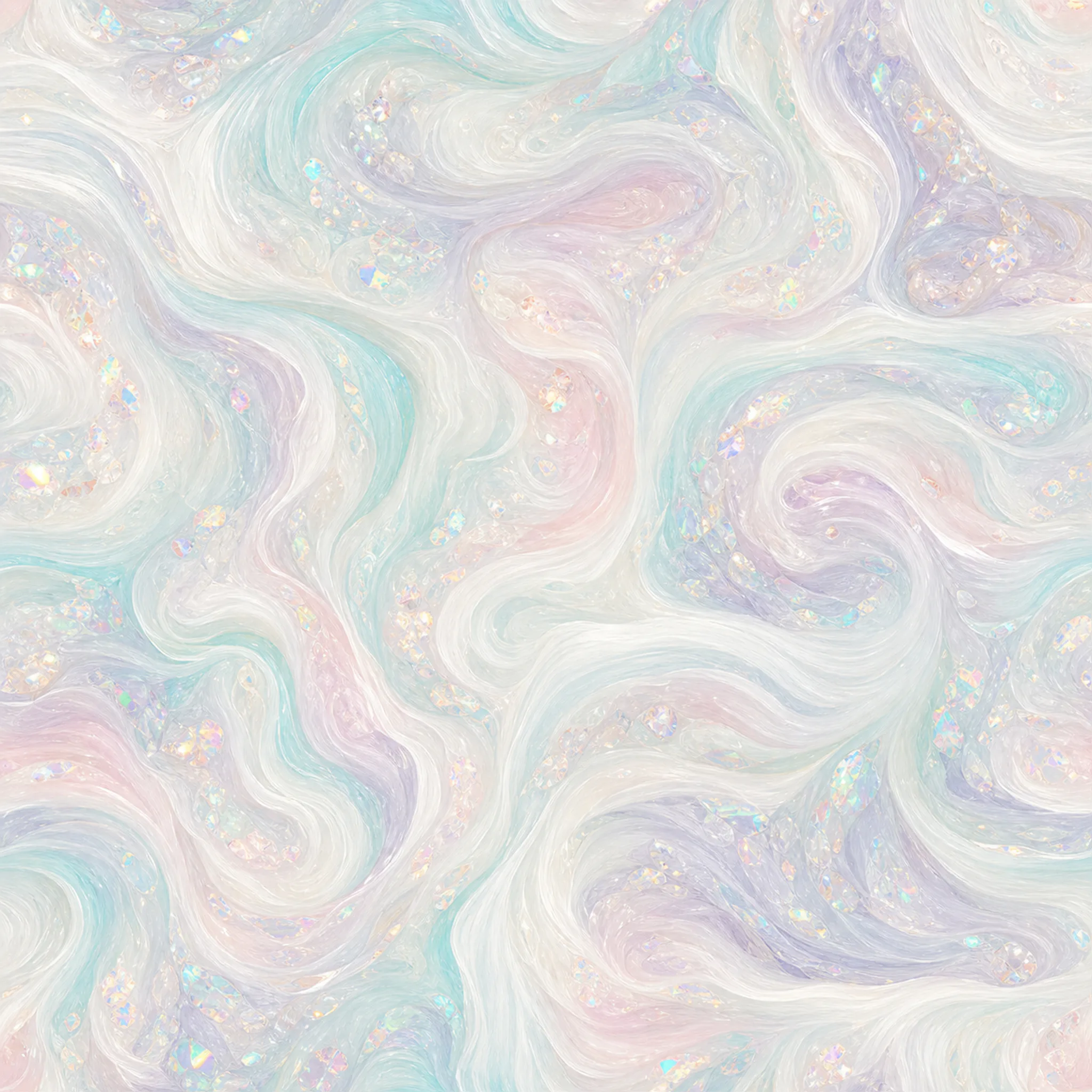 Opal Milk Swirls wrapping paper flat design