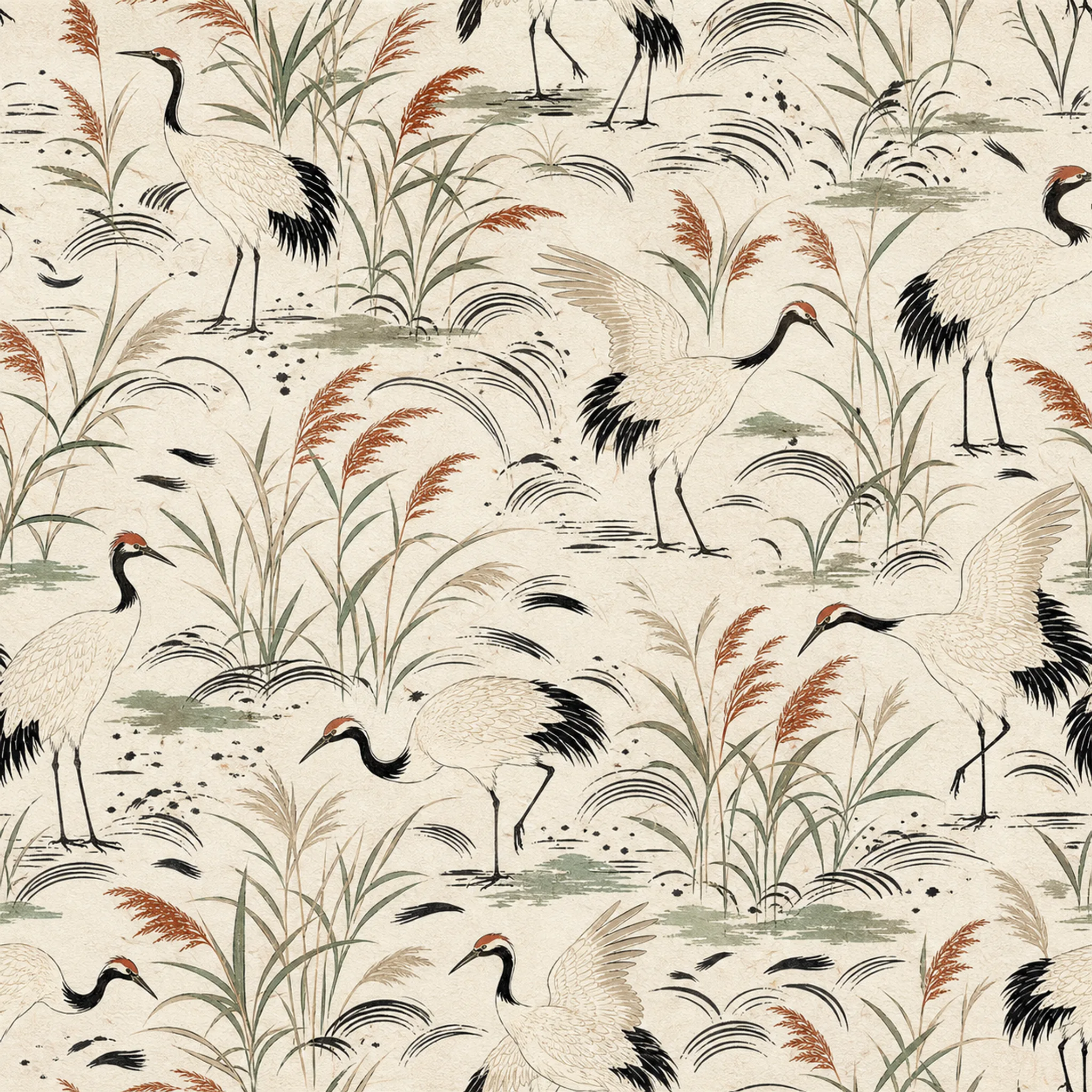 Crane & Reed wrapping paper flat design