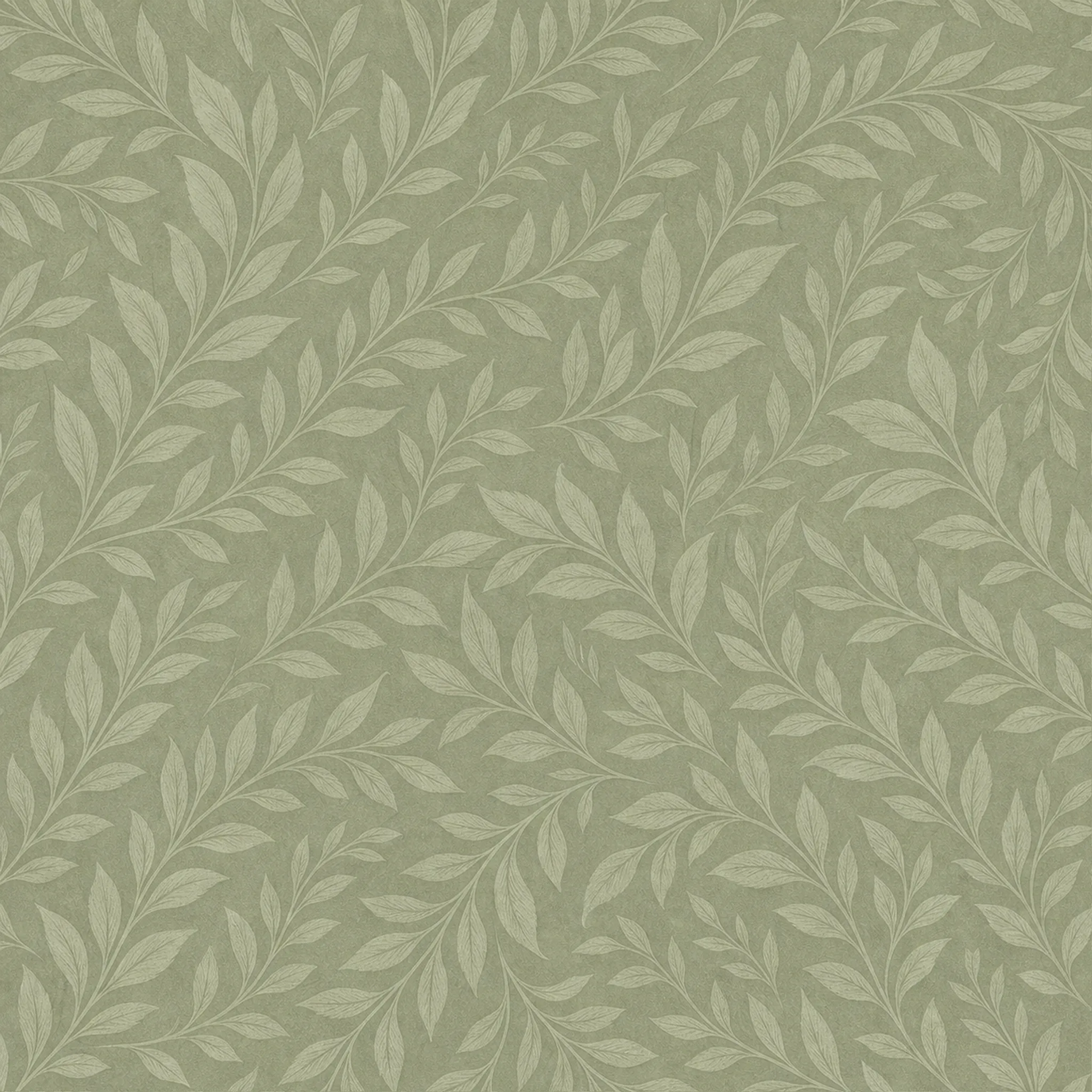Sage Laurel Sweep wrapping paper flat design