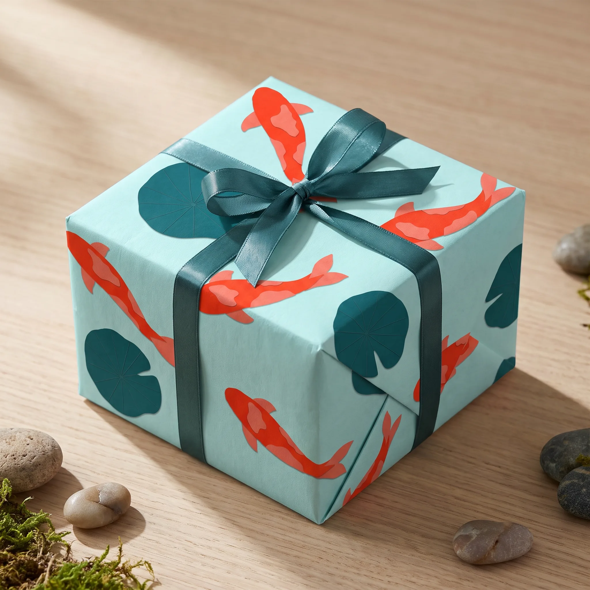 Koi Lotus Cutouts lifestyle mockup