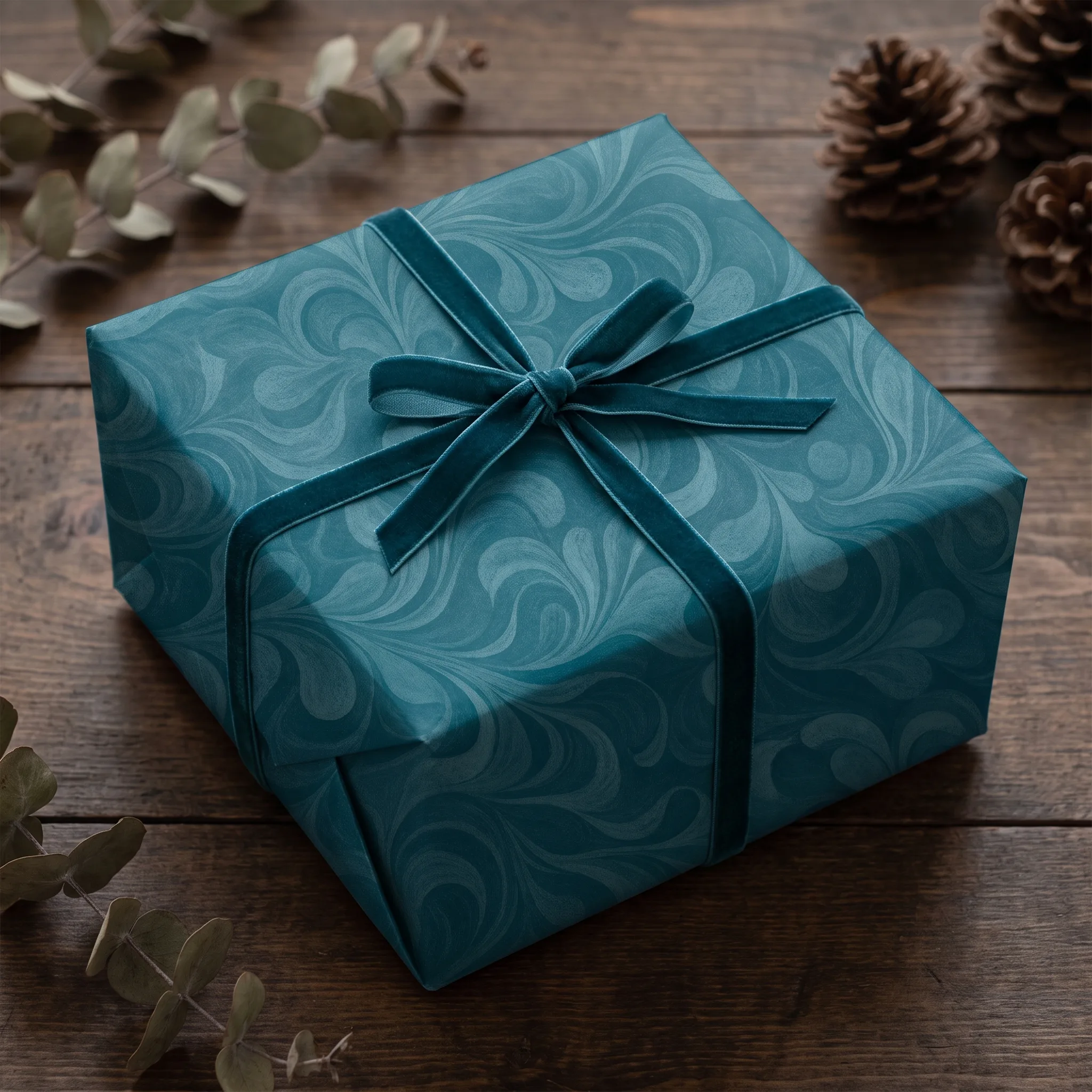 Teal Current Petals lifestyle mockup