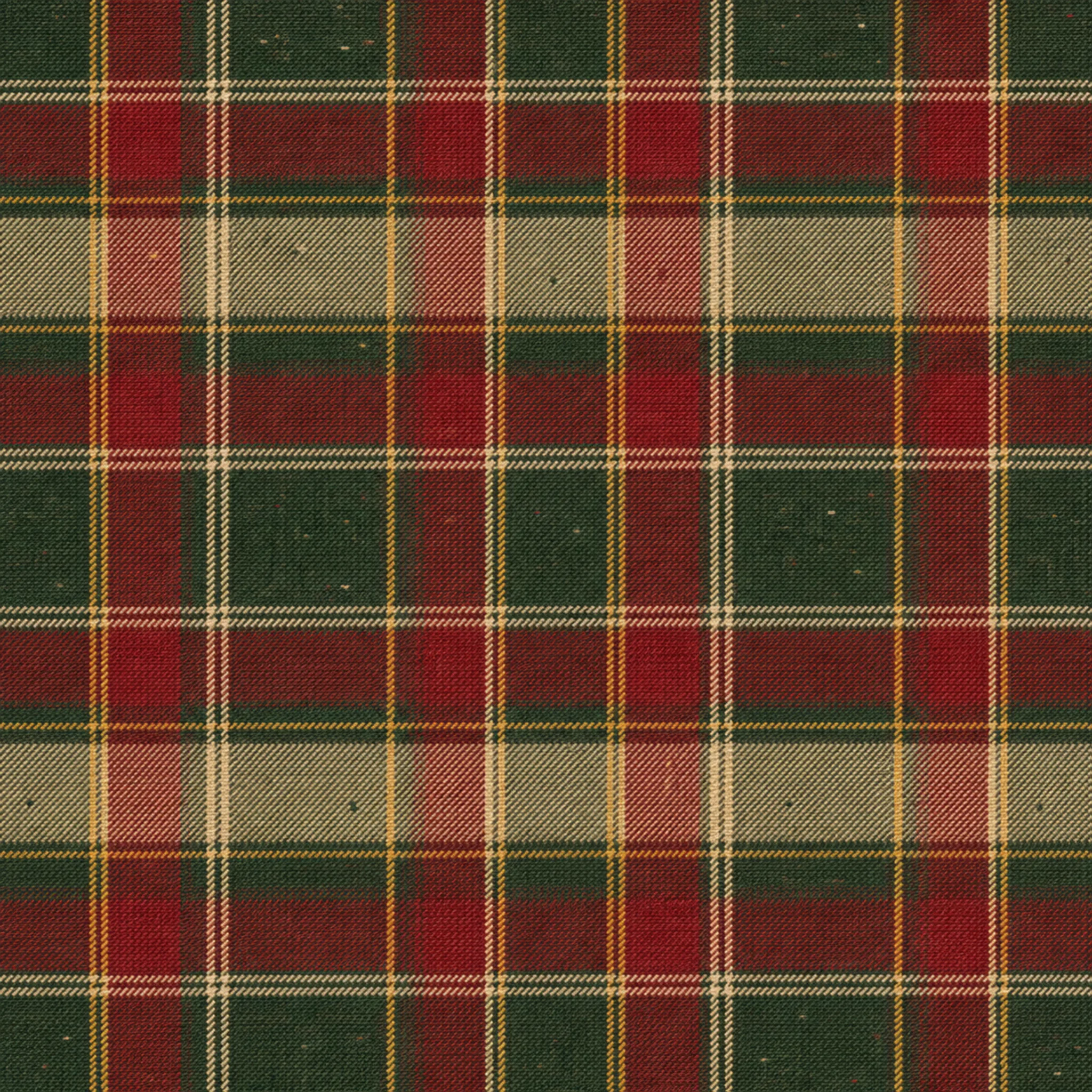 Forest Cranberry Clan Tartan wrapping paper flat design