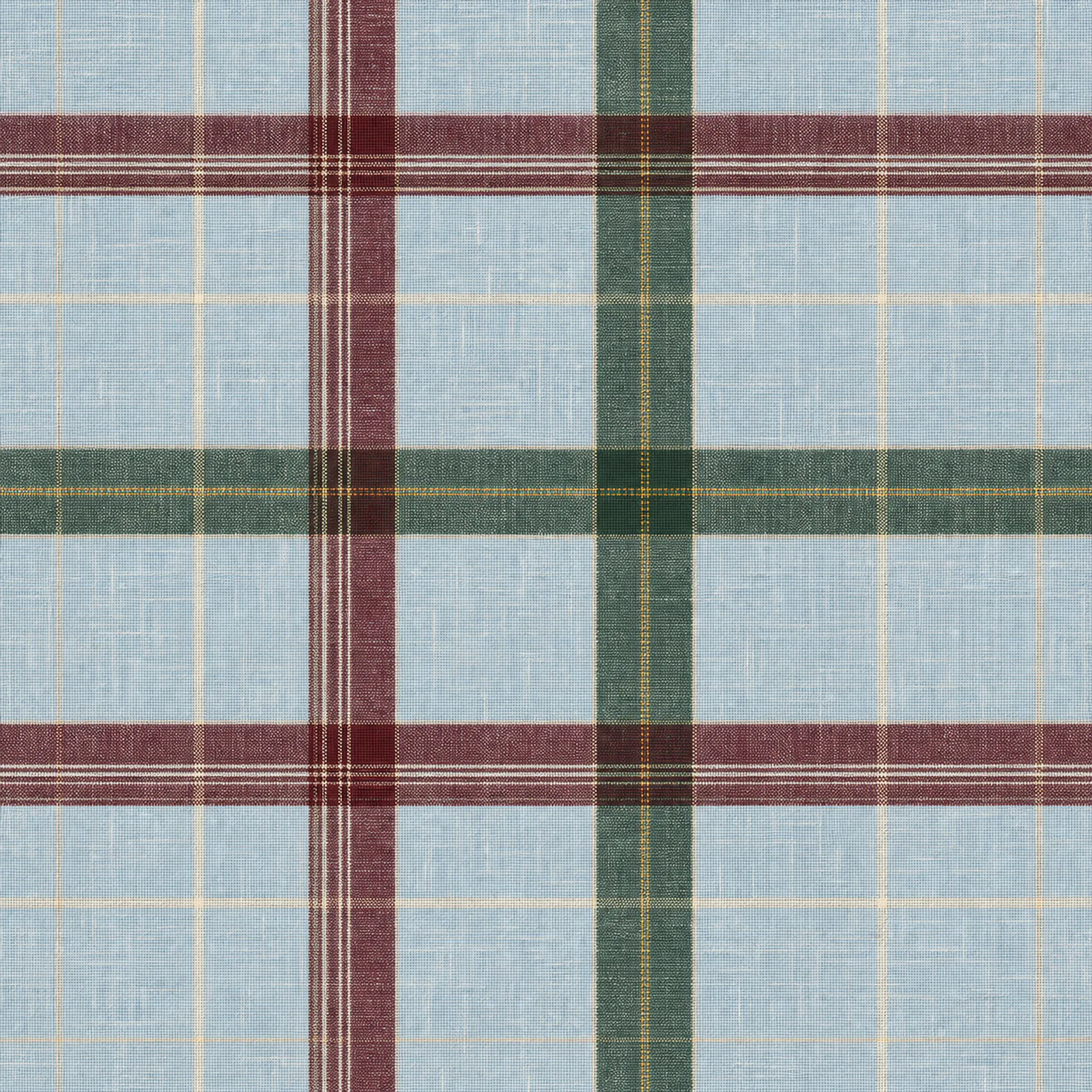 Ice Blue Oxblood Windowpane Tartan wrapping paper flat design