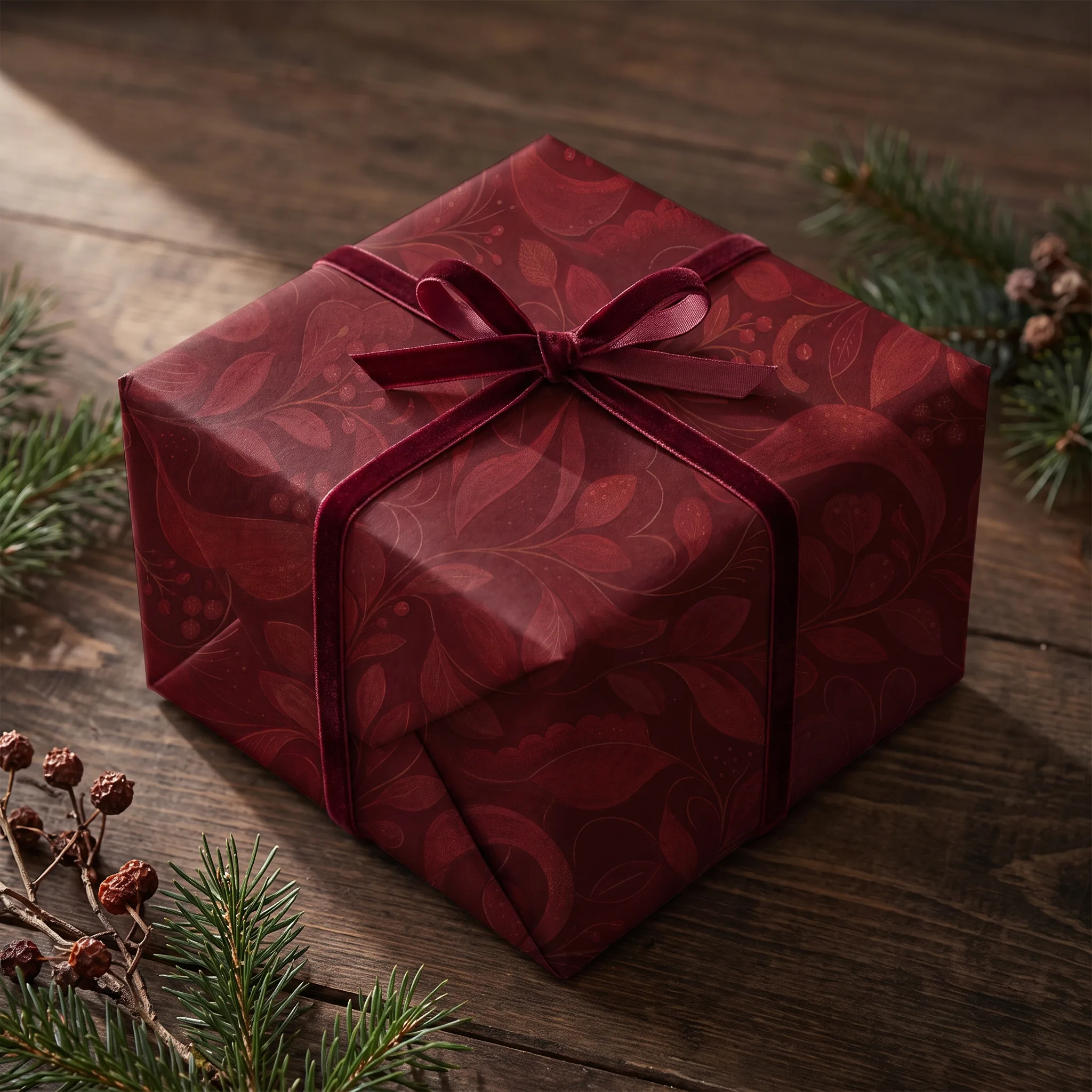Velvet Crimson Sprigs lifestyle mockup