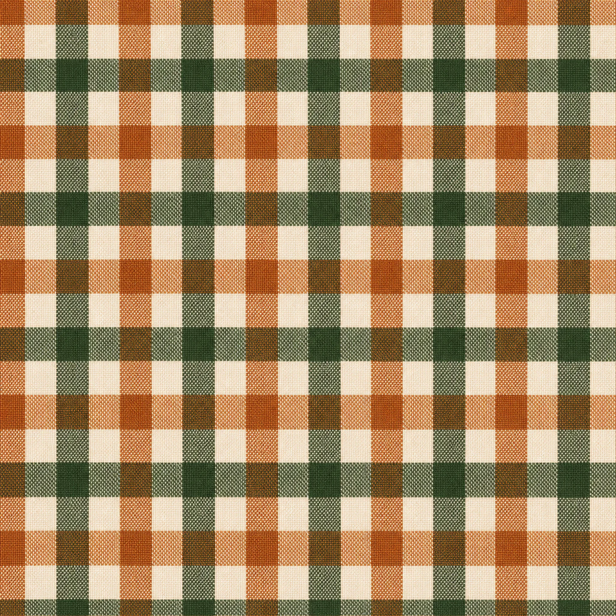 Copper Gingham wrapping paper flat design