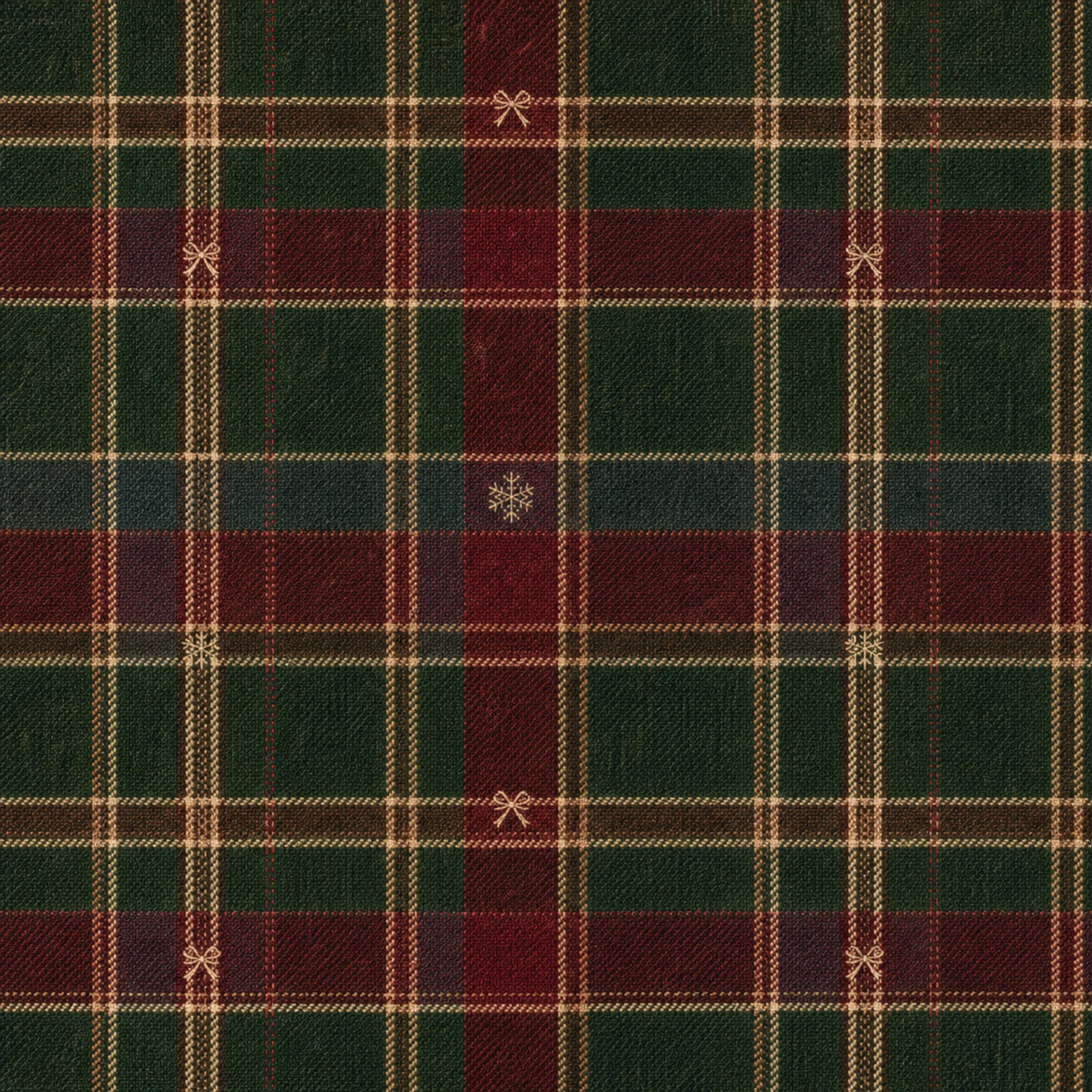 Evergreen Oxblood Offset Windowpane wrapping paper flat design
